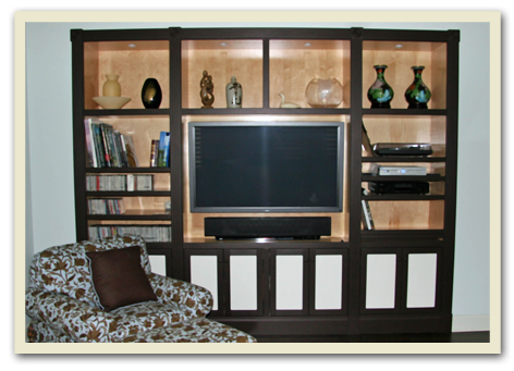 House Design Photos on Custom Entertainment Center Designed To Hold And Hide A Multitude Of